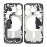 Mittenram med smådelar för iPhone 15 Pro - Svart Titan OEM