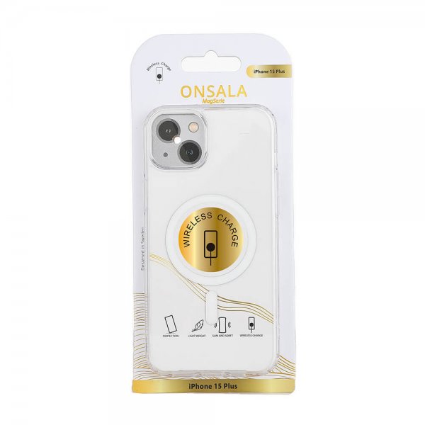 Onsala iPhone 15 Plus Skal MagSeries Transparent