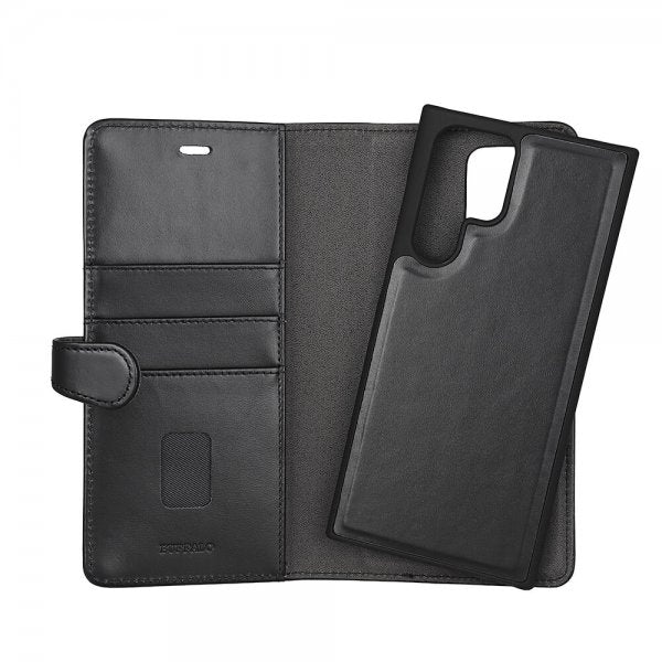 Buffalo Samsung Galaxy S22 Ultra Fodral 2-in-1 Detachable Wallet Svart