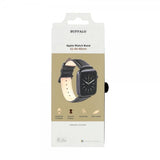 Buffalo Apple Watch 44/45/46mm/Apple Watch Ultra Armband Äkta Läder Svart