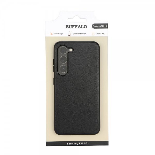 Buffalo Samsung Galaxy S23 Skal PU Svart