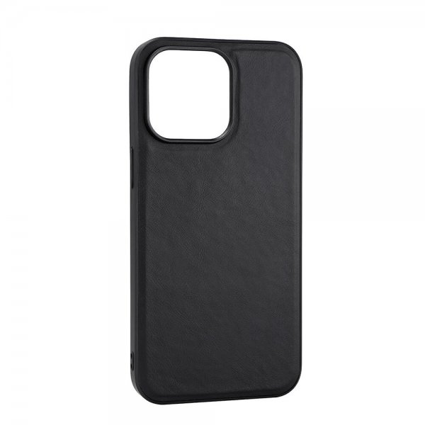Buffalo iPhone 15 Pro Max Skal Äkta läder MagSeries Svart