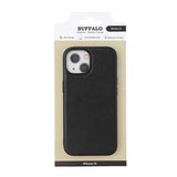 Buffalo iPhone 15 Skal PU MagSeries Svart