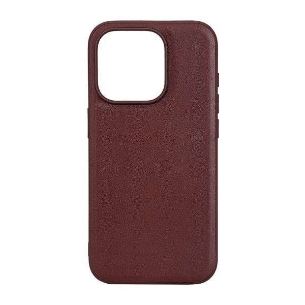 Buffalo iPhone 15 Pro Skal PU MagSeries Brun
