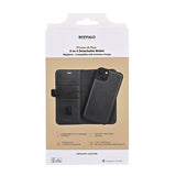 Buffalo iPhone 15 Plus Fodral 3 Kortfack Löstagbart Skal MagSeries Svart