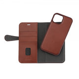 Buffalo iPhone 15 Fodral 3 Kortfack Löstagbart Skal MagSeries Brun