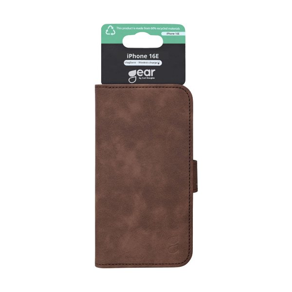 Gear iPhone 16e/17e Fodral 3 Kortfack Brun