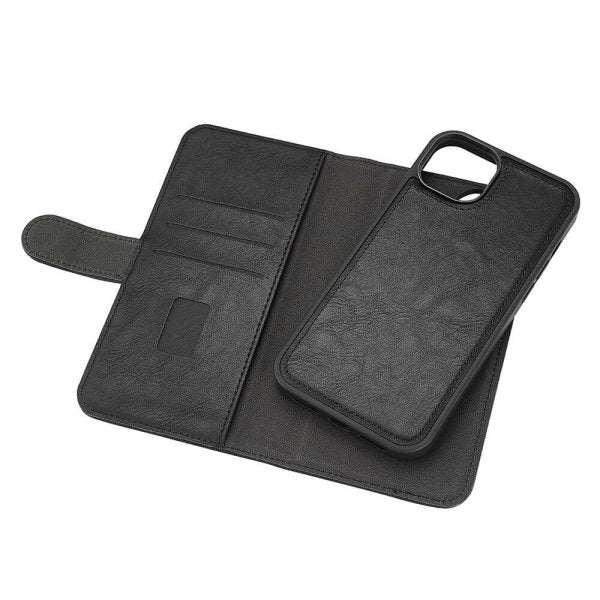 Gear iPhone 15 Plus Fodral 3 Kortfack Löstagbart Skal MagSeries Svart