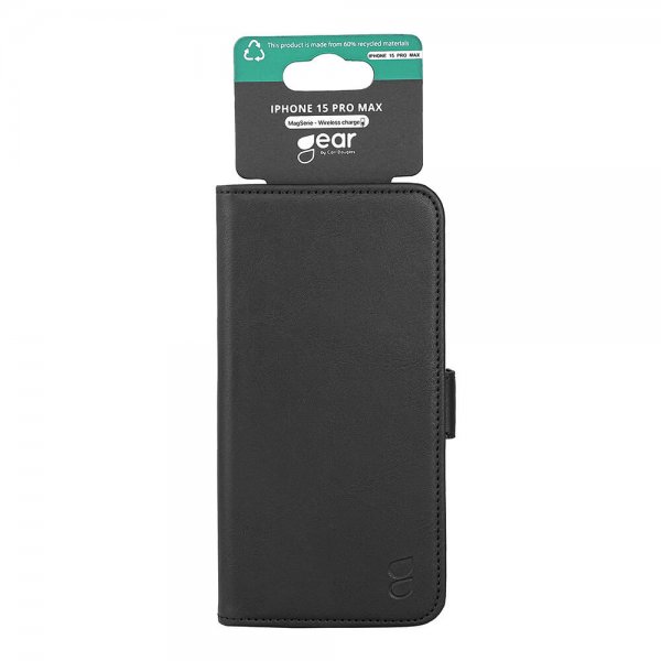 Gear iPhone 15 Pro Max Fodral 3 Kortfack MagSeries Svart