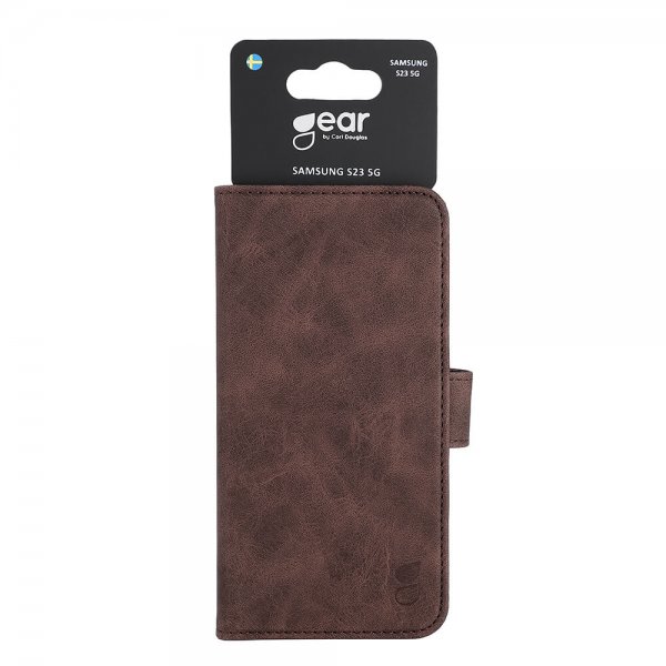 Gear Samsung Galaxy S23 Fodral med Kortfack Brun