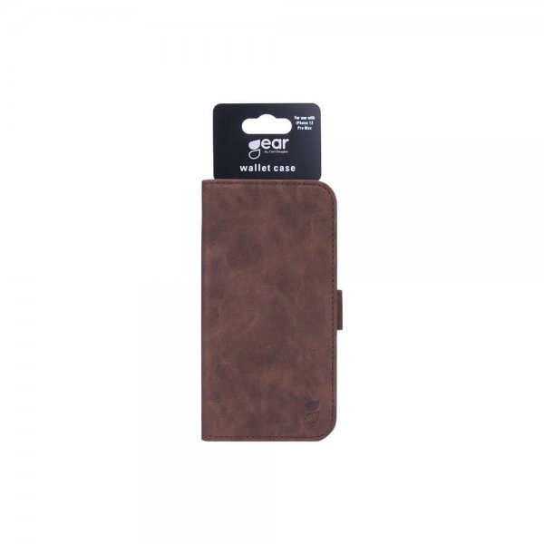 Gear iPhone 12 Pro Max Fodral Mobile Wallet Nubuck Brun
