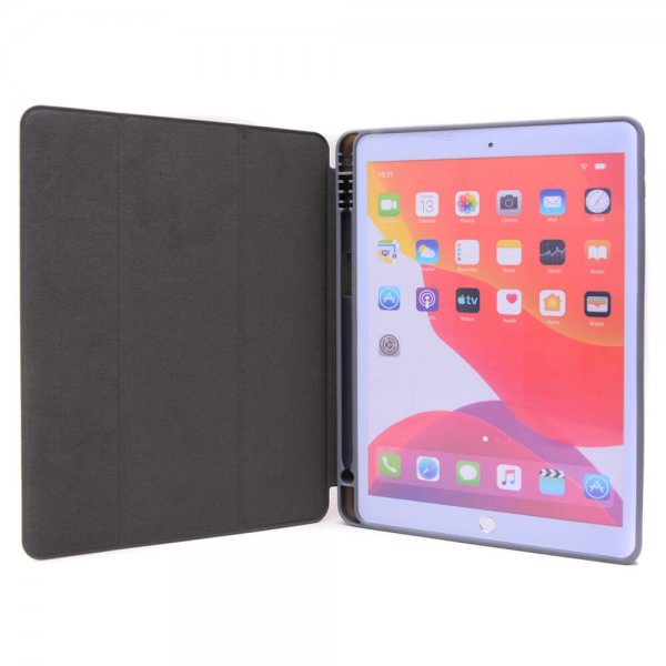 Gear iPad 10.2 (gen 7/8/9) Fodral Trifold Stand Folio Grå