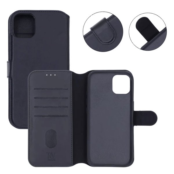 Rvelon iPhone 11 Fodral Utfällbart Kortfack Blå