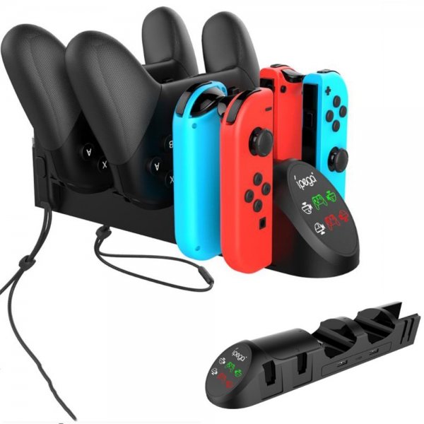 Ipega 6-i-1 Laddstation till Nintendo Switch Kontroller