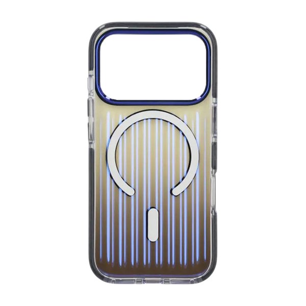iPhone 17 Pro Max Skal Korrugerad MagSafe Svart Transparent