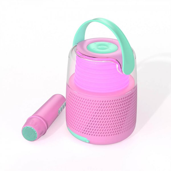 Mobility on Board Högtalare Karaoke Kit LED Rosa