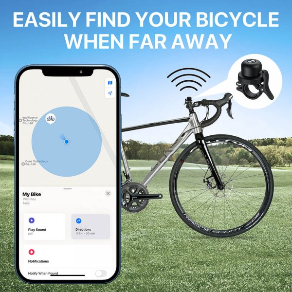 Elago MIBELL Trackable Anti-Loss Ringklocka för Cykel