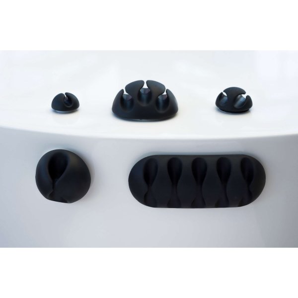 desire2 Kabelclips Tidy 10pack Svart
