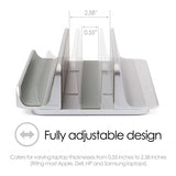 desire2 Dual Bordsställ för Tablet Mac/Ultrabooks Justerbar Aluminium