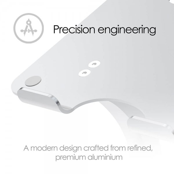 desire2 Laptopställ Dual Pivot Riser Justerbar Aluminium