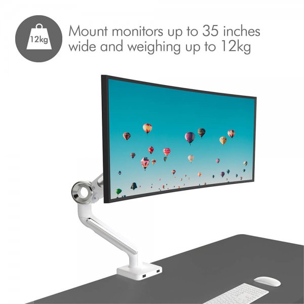 desire2 Monitor Arm Aluminium