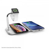 Zens Dual+Watch Aluminium Wireless Charger Vit