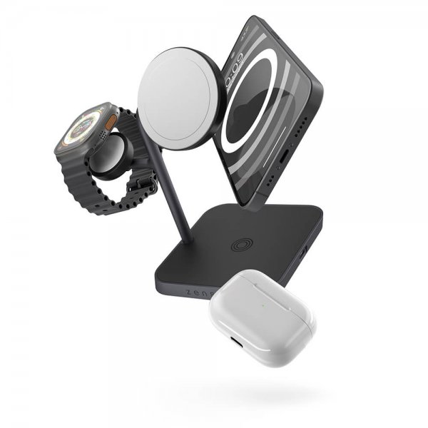 Zens Trådlös Laddare 4-in-1 MagSafe + Watch Wireless Charging Station