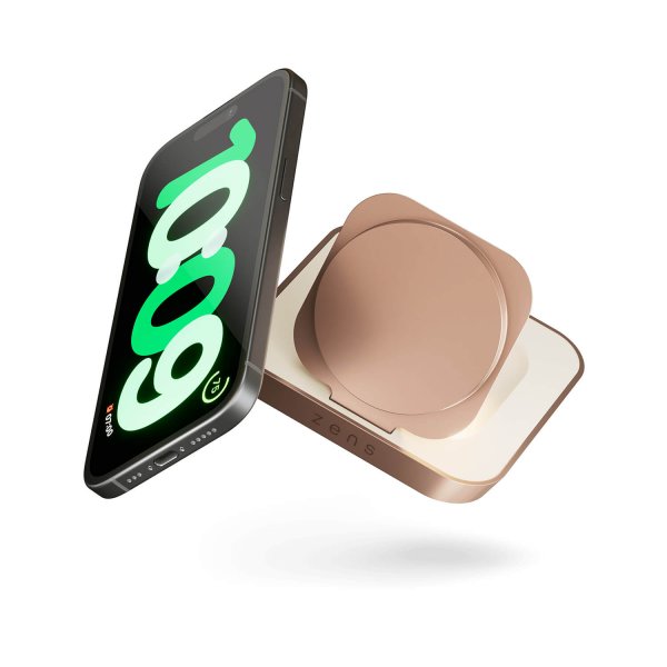 Zens Trådlös Laddare Magnetic Nightstand Charger MagSafe Copper