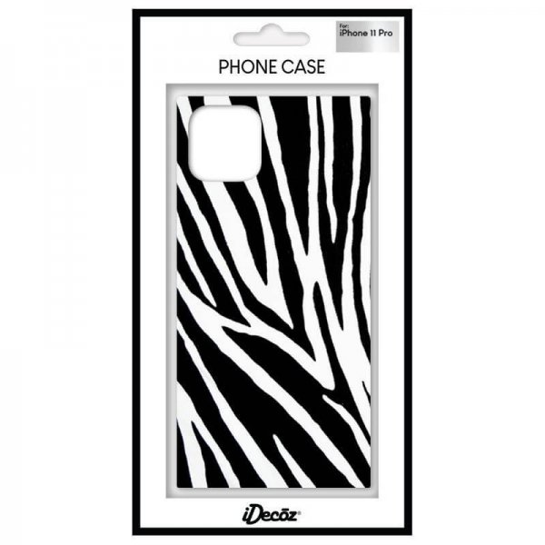 iDecoz iPhone 11 Pro Skal Square Case Zebra