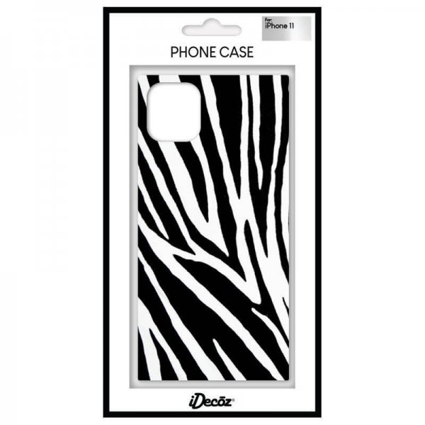 iDecoz iPhone 11 Skal Square Case Zebra