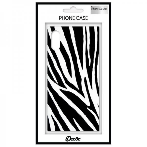 iDecoz iPhone Xs Max Skal Square Case Zebra