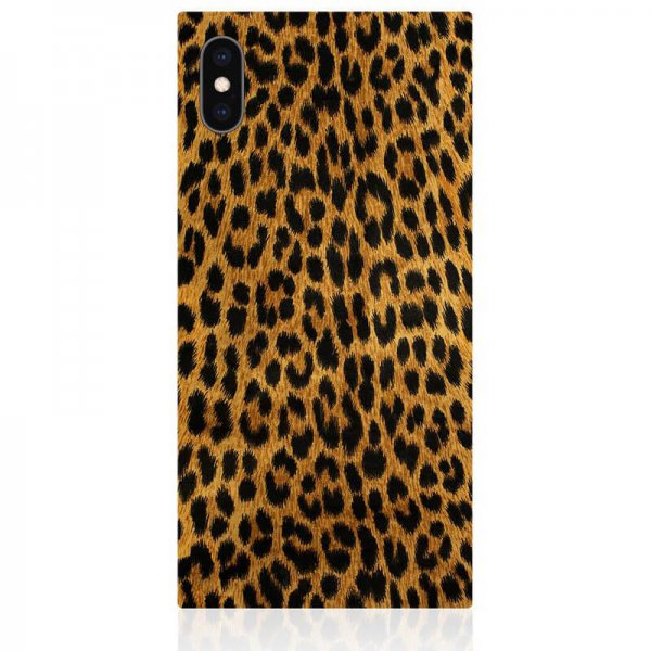 iDecoz iPhone Xs Max Skal Square Case Leopard