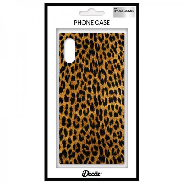 iDecoz iPhone Xs Max Skal Square Case Leopard