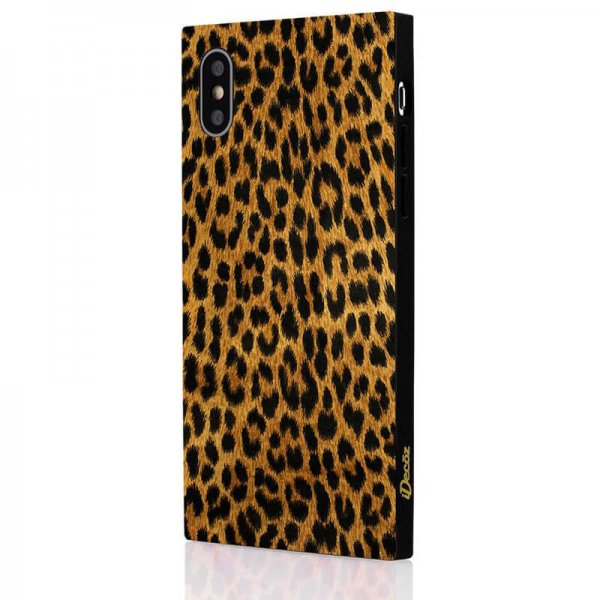 iDecoz iPhone X/Xs Skal Square Case Leopard