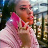 iDecoz iPhone Xs Max Skal Square Case Neon Rosa