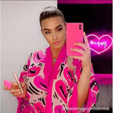 iDecoz iPhone Xr Skal Square Case Neon Rosa