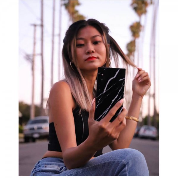 iDecoz iPhone 11 Pro Max Skal Square Case Marble Svart