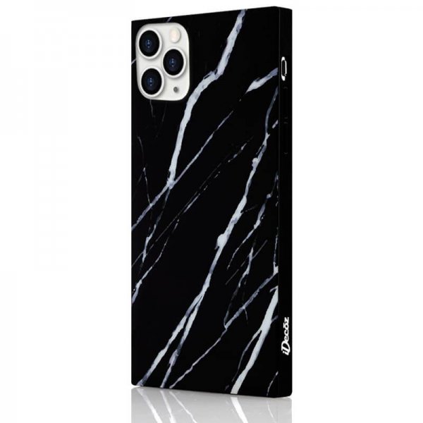 iDecoz iPhone 11 Pro Skal Square Case Marble Svart