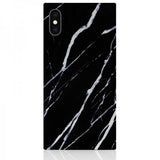 iDecoz iPhone X/Xs Skal Square Case Marble Svart
