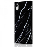 iDecoz iPhone Xr Skal Square Case Marble Svart