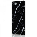iDecoz iPhone 7/8/SE Skal Square Case Marble Svart