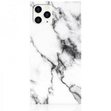 iDecoz iPhone 11 Pro Max Skal Square Case Marble Vit