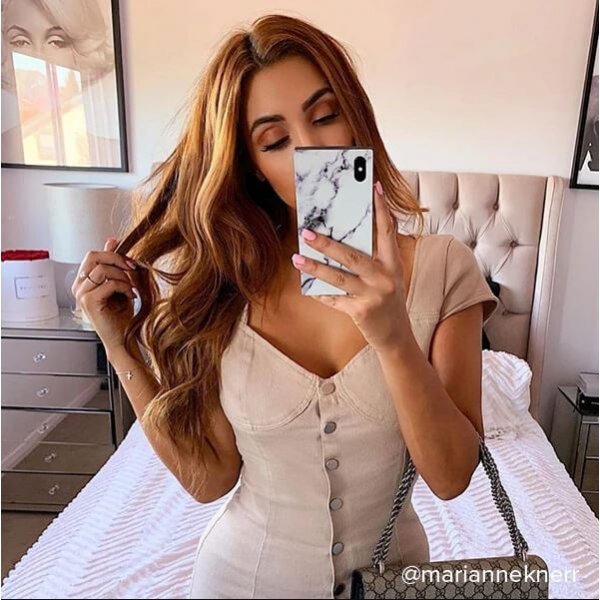 iDecoz iPhone 11 Pro Skal Square Case Marble Vit