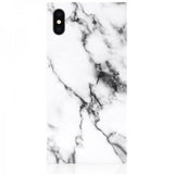 iDecoz iPhone Xs Max Skal Square Case Marble Vit
