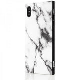 iDecoz iPhone Xs Max Skal Square Case Marble Vit