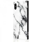 iDecoz iPhone X/Xs Skal Square Case Marble Vit
