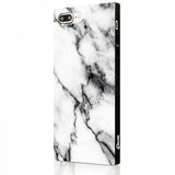 iDecoz iPhone 7 Plus/iPhone 8 Plus Skal Square Case Marble Vit