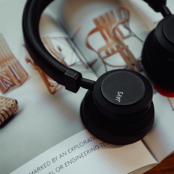 Jays Hörlurar q-Seven Combo Wireless ANC On-Ear Svart