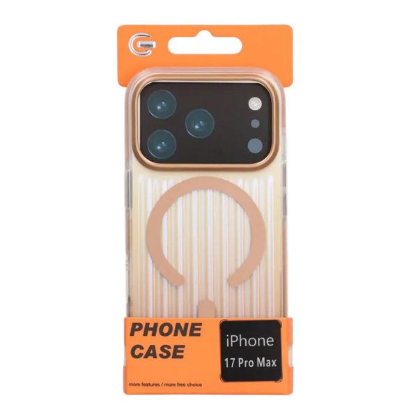 iPhone 17 Pro Max Skal Korrugerad MagSafe Guld