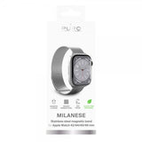 Puro Apple Watch 44/45/46mm/Apple Watch Ultra Armband Milanese Silver